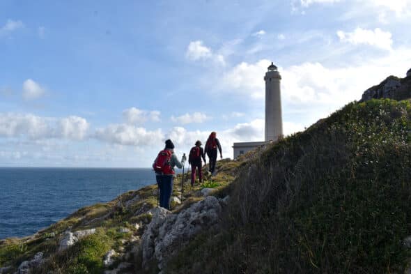 Arrivo al faro della Palascia
